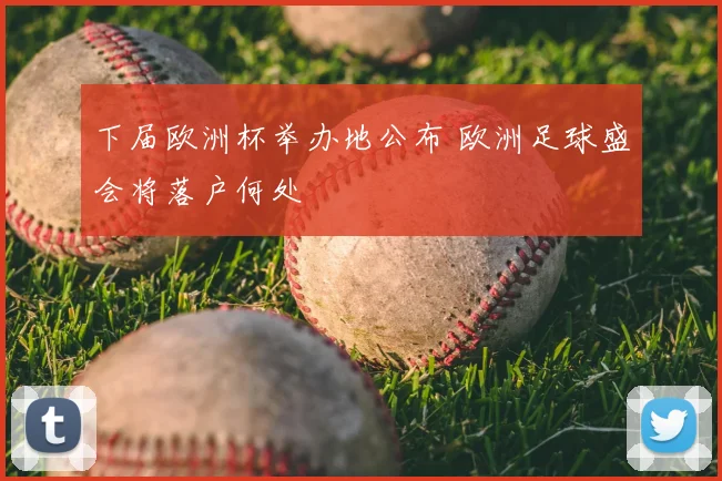 下届欧洲杯举办地公布 欧洲足球盛会将落户何处